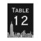 NYC Skyline 01 Etched Table Number Card