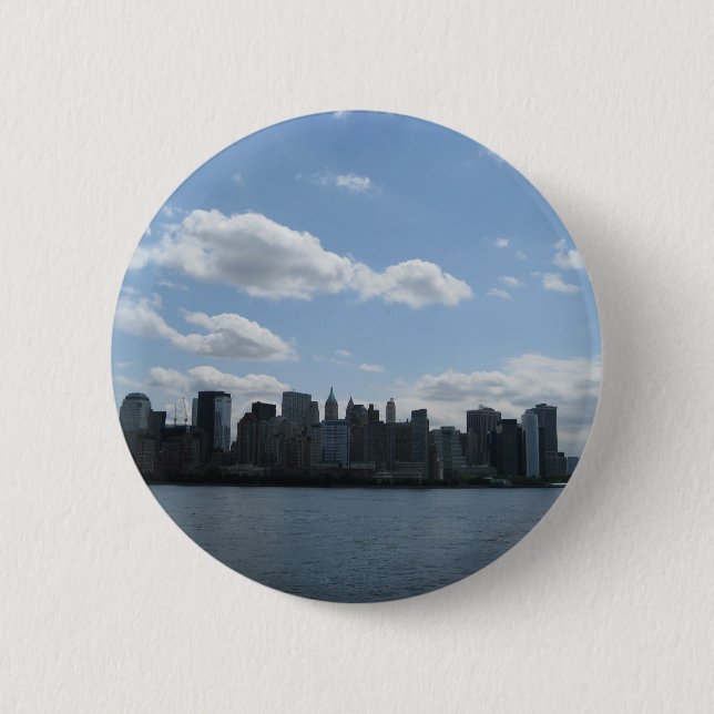 NYC skyline 2 Inch Round Button (Front)