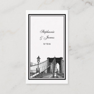 NYC Skyline Bklyn Bridge #2 Cartes de lieu prises