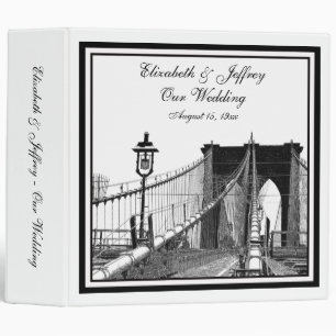 NYC Skyline Brooklyn Bridge #2 Classeur Mariage