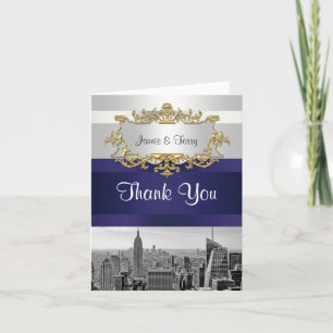 NYC Skyline BW 05 White Navy Blue Merci