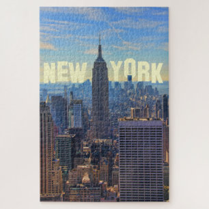 NYC Skyline Empire State Building, World Trade 2C Jigsaw Puzzle