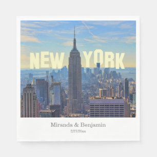 NYC Skyline Empire State Building World Trade 2C L Napkin