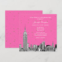 NYC Skyline Etched Starry DIY BG Colour SQ Sweet 1