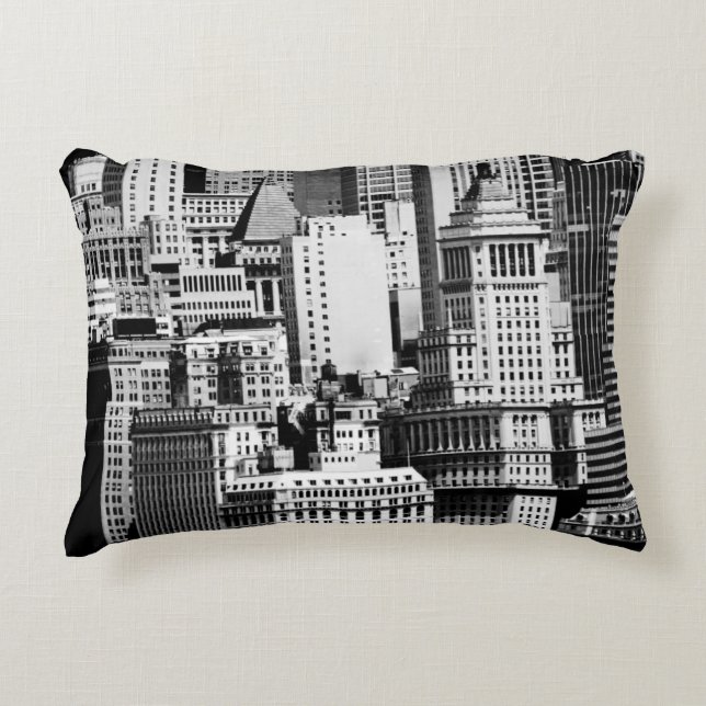 NYC Skyline IX Accent Pillow (Front)