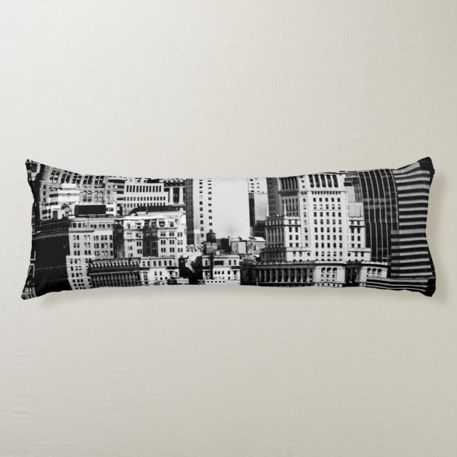 NYC Skyline IX Body Pillow (Front)