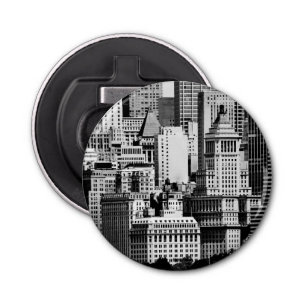 NYC Skyline IX Bottle Opener