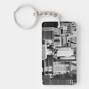 NYC Skyline IX Keychain
