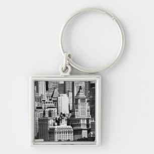 NYC Skyline IX Keychain