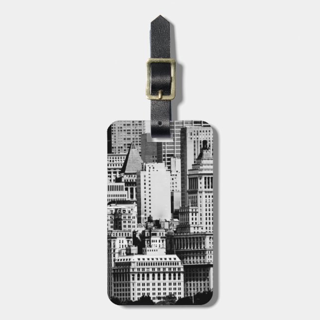 NYC Skyline IX Luggage Tag (Front Vertical)