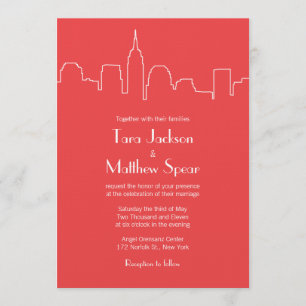 NYC Skyline Wedding Invitation