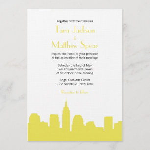 NYC Skyline Wedding Invitation