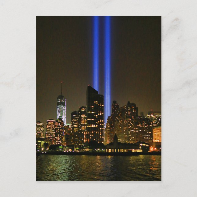 NYC Skyline: WTC  9/11 Tribute In Light 2013 #1 Postcard (Front)