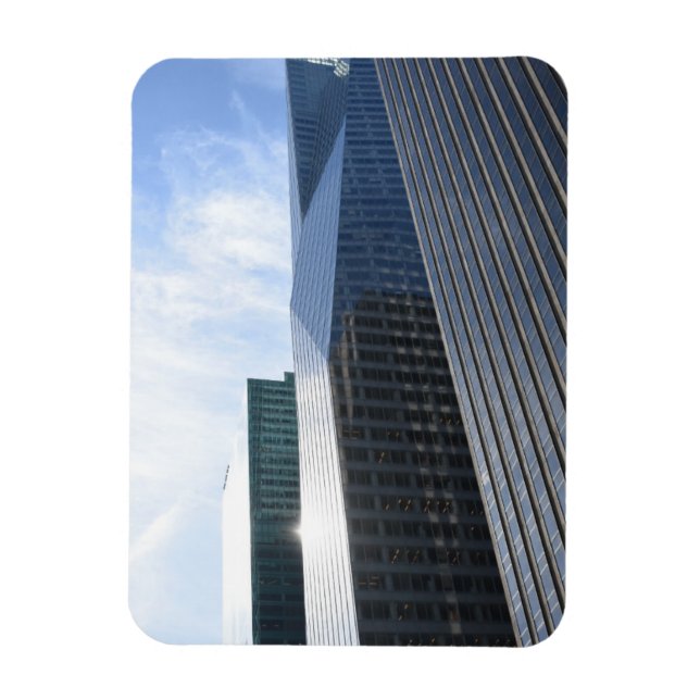 NYC Skyscrapers Manhattan Architecture New York Magnet (Vertical)
