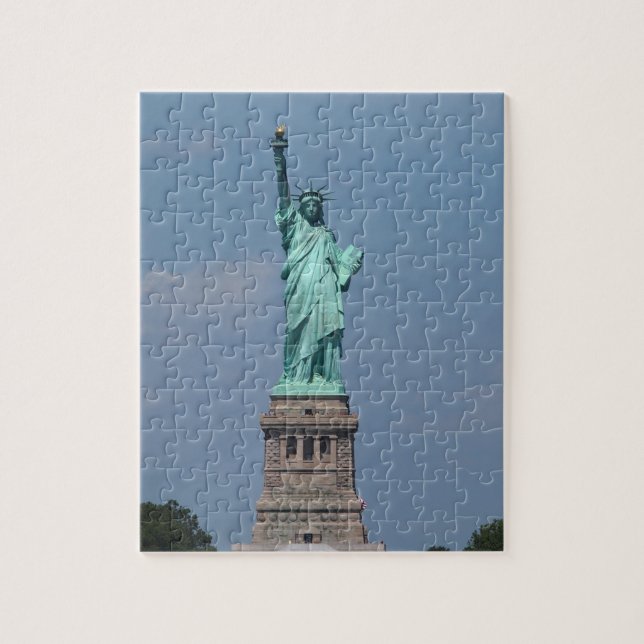 NYC Statue of Liberty | Beautiful Colourful Photo Jigsaw Puzzle (Vertical)