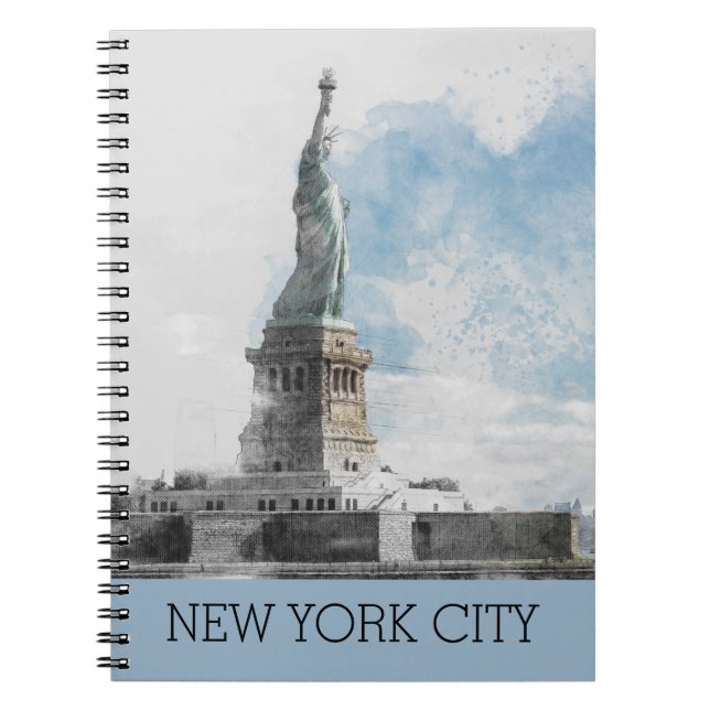 NYC Statue of Liberty – Manhattan Land Notebook (Front)