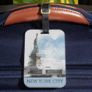 NYC Statue of Liberty & Manhattan Luggage Tag