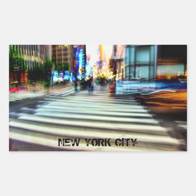 NYC Street Abstract Sticker (Front)