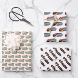 NYC Street Eats Kebab Chicken and Rice Gyro Wrap Wrapping Paper Sheet