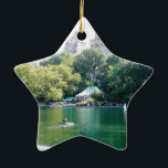 NYC Tavern on the Green Ceramic Ornament<br><div class="desc">Restored Central Park restaurant icon for American fare in an elegant setting with courtyard & garden seating.</div>