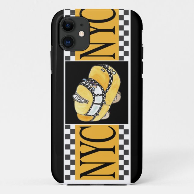 NYC Taxi Cab Case-Mate iPhone Case (Back)