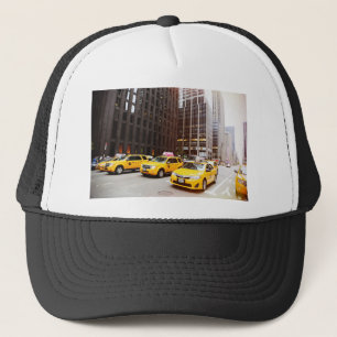 NYC taxi cabs in New York Trucker Hat