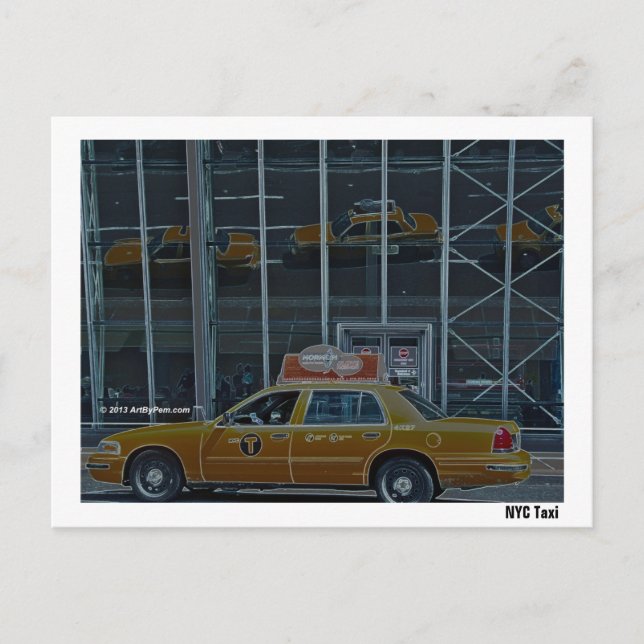 NYC Taxi - Postcard (Front)