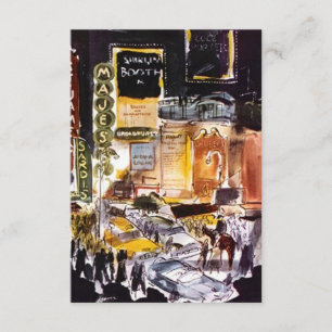 NYC Theatre District RSVP Card ~Fun to Customize