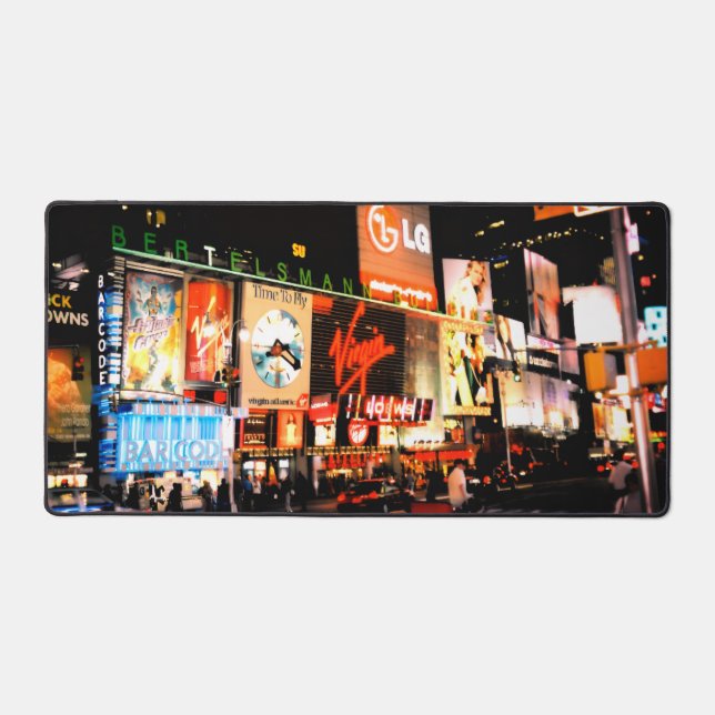 NYC Times Square Broadway New York Desk Mat (Front)