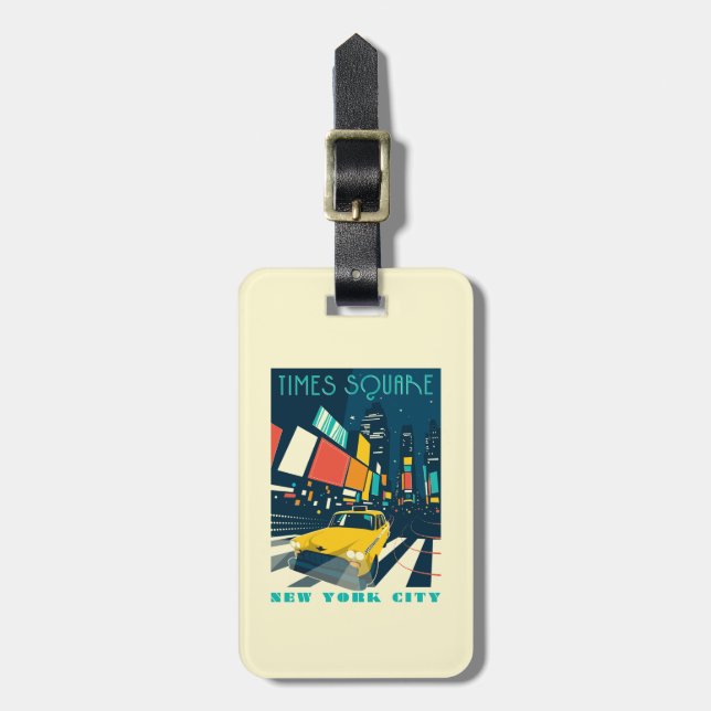 NYC - Times Square Luggage Tag (Front Vertical)