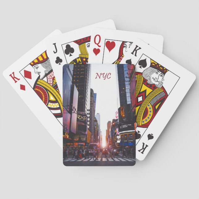 NYC Times Square New York City Playing Cards (Back)