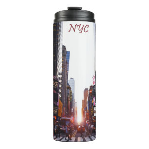 NYC Times Square New York City Thermal Tumbler