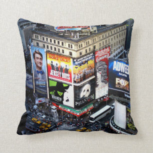 NYC Times Square Throw Pillow