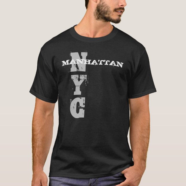 Nyc Trendy New York City Manhattan Creative T-Shirt (Front)