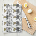 NYC Washington Square Arch Hanukkah Menorah Kitchen Towel<br><div class="desc">Kitchen towel features an original holiday-themed illustration of the Washington Square Arch in New York City, "dressed up" for Hanukkah with a menorah on top. A great Chanukah gift for your favourite chef! This design is also available on other products. Don't see what you're looking for? Need help with customization?...</div>