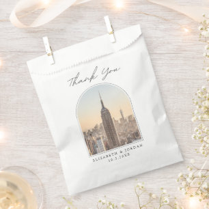 NYC Wedding Empire State Photo Thank You Favour Bag