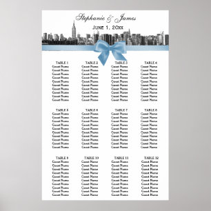 NYC Wide Skyline Etch BW Lt Blue Bow Seating Chart