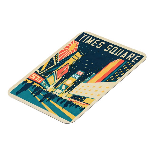 NYC with Stunning Times Square Magnet (Left Side)