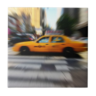 NYC Yellow Taxi Blur Tile