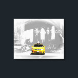 Nyc Yellow Taxi Brooklyn Bridge Pop Art Picture Canvas Print<br><div class="desc">New York City Nyc Yellow Taxi Brooklyn Bridge Pop Art Picture</div>