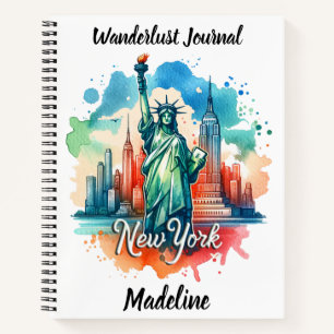 NYC's landmarks under vibrant skies Notebook