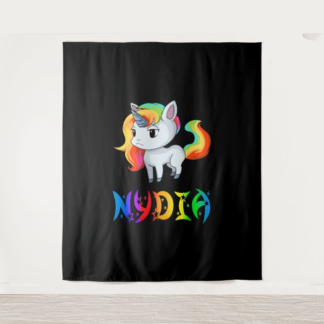 Nydia Unicorn Tapestry (Front)