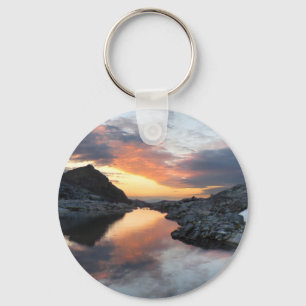 Nydiver Lakes Sunrise 2 - Ansel Adams Wilderness Keychain