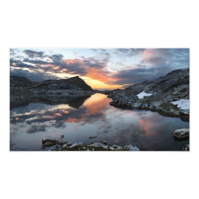 Nydiver Lakes Sunrise 2 - Ansel Adams Wilderness Photo Print (Front)