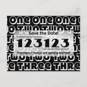 NYE 2023 123123 Mariage Enregistrer la date Carte 