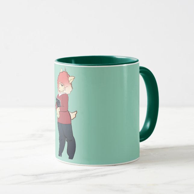 NYGEL Baaarbra Two-Tone Mug, 15 oz Mug (Front Right)