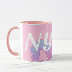 NYGEL Mug (Pink and White)