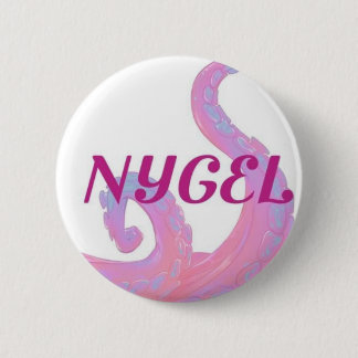 NYGEL pink and white button