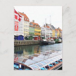 Nyhavn canal in Copenhagen, Danmark Postcard