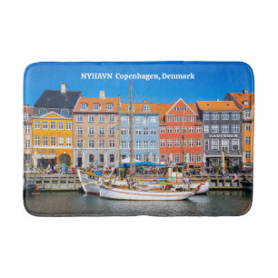 Nyhavn Copenhagen Denmark Bath Mat